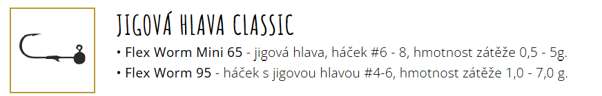 jigova hlavicka libra lures flex worm junior